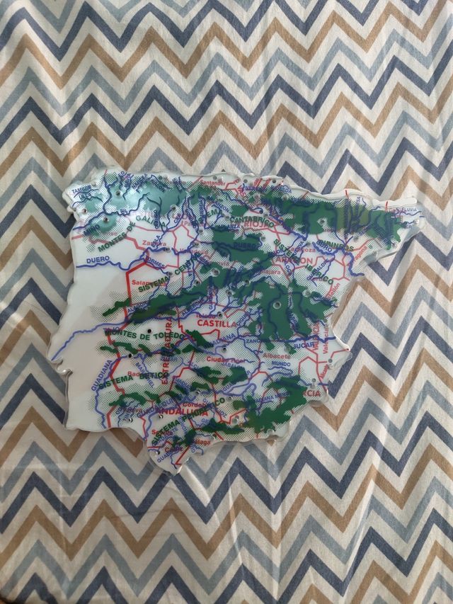 Mapa de España para estudiar