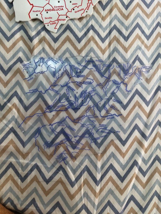 Mapa de España para estudiar