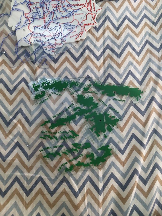 Mapa de España para estudiar