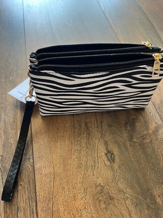 Bolso cartera estampado zebra (animal print)