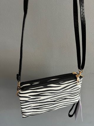 Bolso cartera estampado zebra (animal print)
