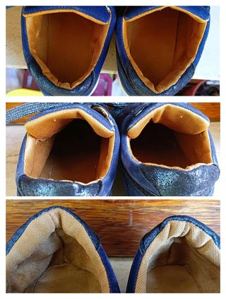 Sneakers da donna blu con cerniera