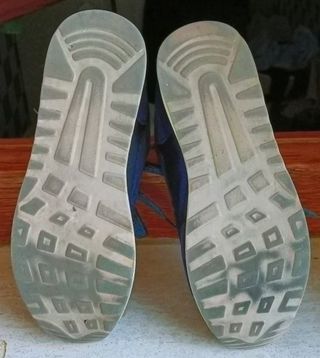 Sneakers da donna blu con cerniera