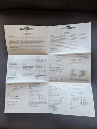 SEGA Mega-CD 2 II tarjeta garantía EU