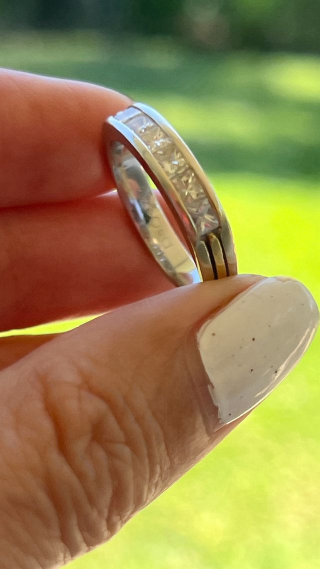 Alianza oro blanco/amarillo 750k