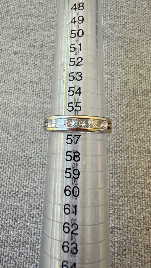 Alianza oro blanco/amarillo 750k