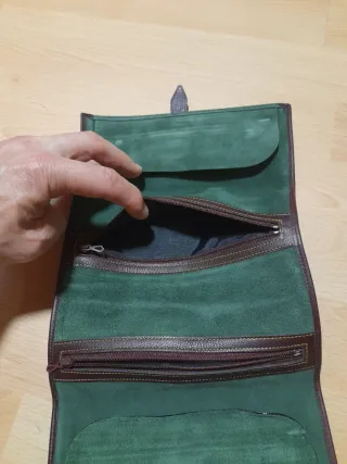 Joyero de viaje en tejido tipo piel