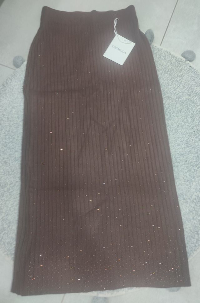 Conjunto falda larga y blusa