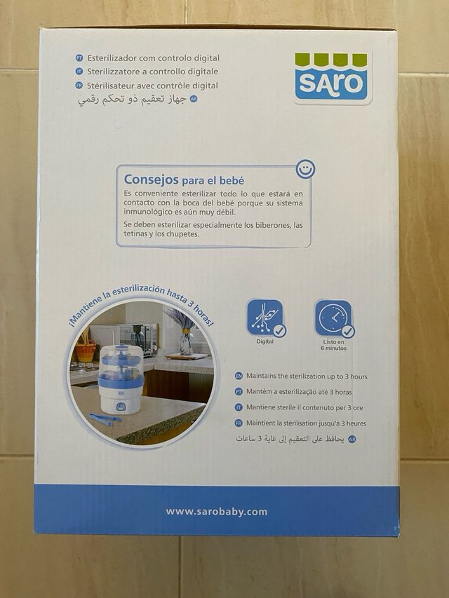 Esterilizador biberones Saro