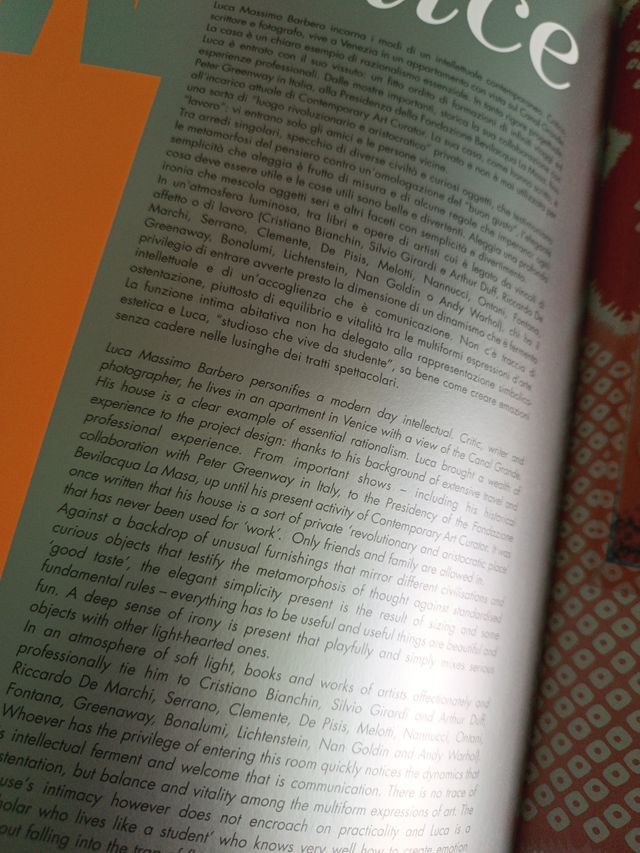 Libro Gay Living (in inglese e italiano)