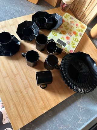 Set tazzine caffe’ da 6 nero