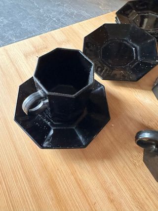 Set tazzine caffe’ da 6 nero