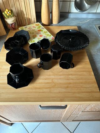 Set tazzine caffe’ da 6 nero