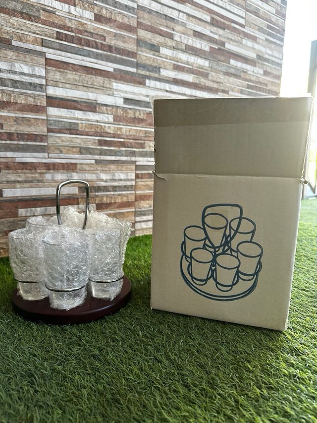 Set circular de vasos chupitos