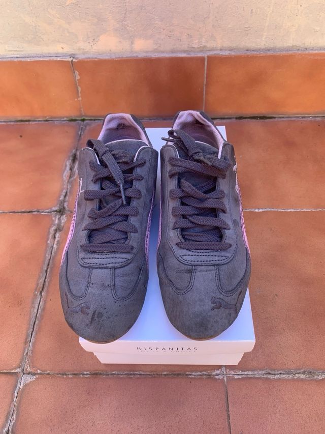 Zapatillas puma T39 gris ante