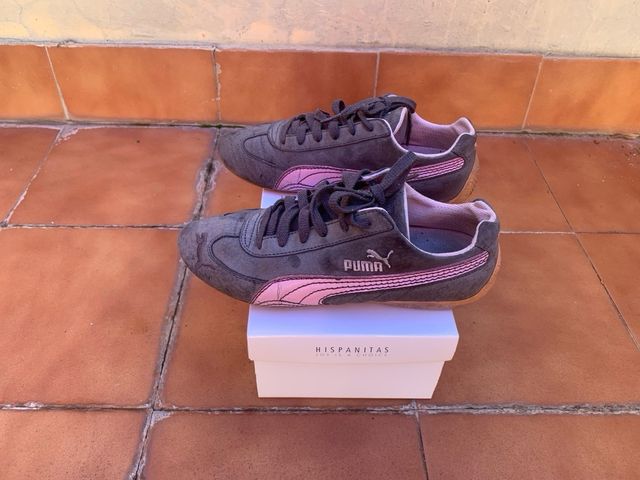 Zapatillas puma T39 gris ante