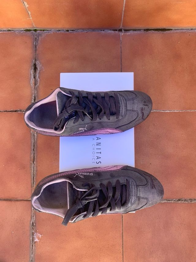 Zapatillas puma T39 gris ante