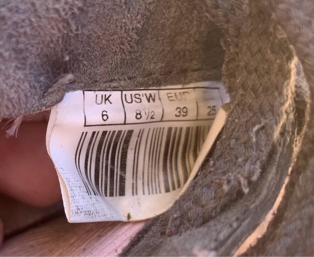 Zapatillas puma T39 gris ante