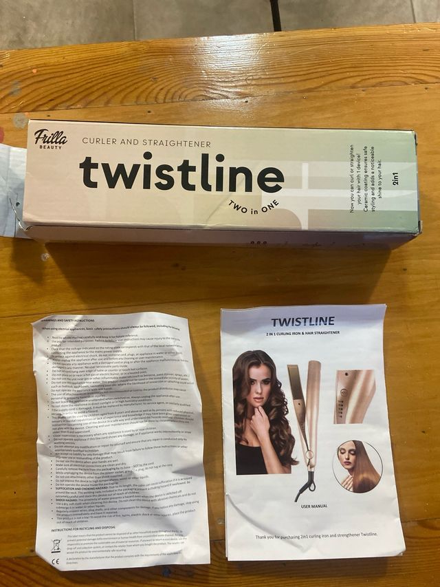 Rizador y alisador de pelo. Sin usar