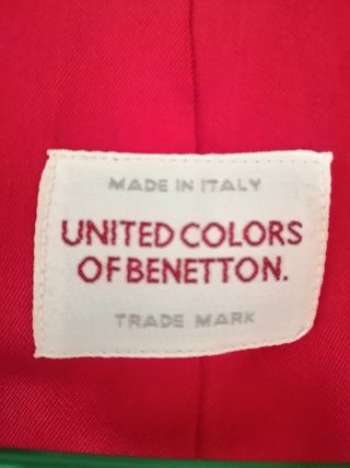Chaqueta 3/4 vintage  Benetton