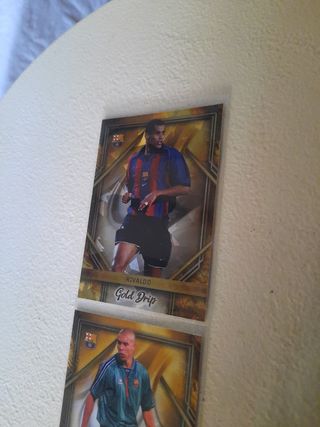 Cartas de Futbol Rivaldo y Ronaldo