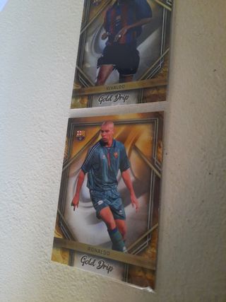 Cartas de Futbol Rivaldo y Ronaldo