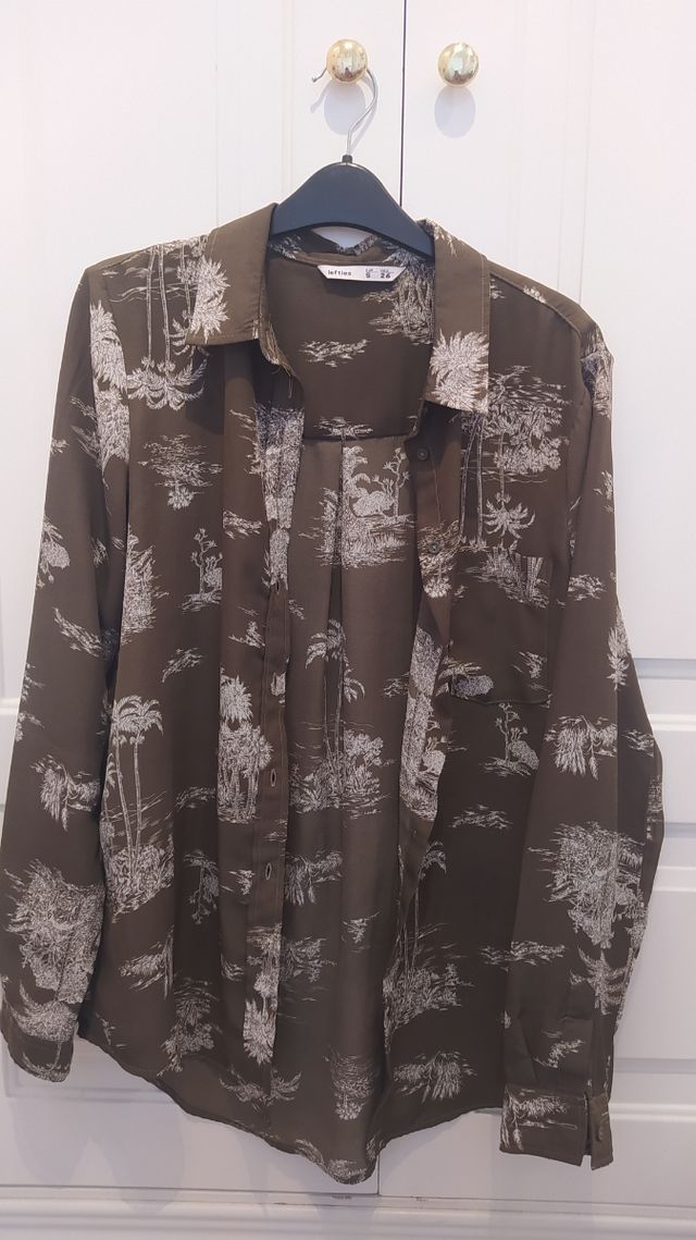 CAMISA ESTAMPADA DE GASA