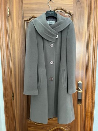 Abrigo de lana y angora