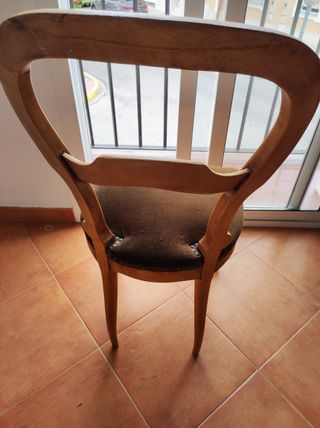 Silla isabelina antigua