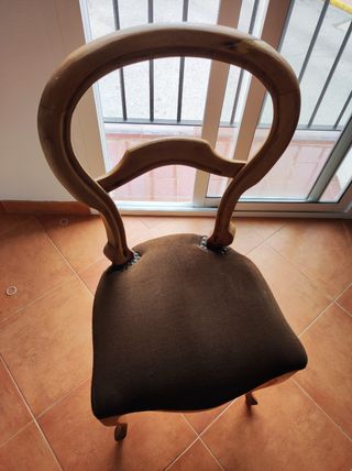 Silla isabelina antigua