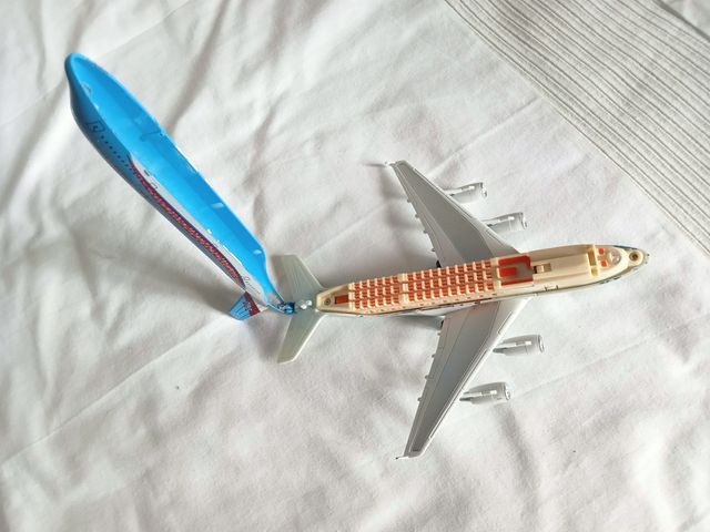 Airbus A380 AE-9010 modelo modelo em liga