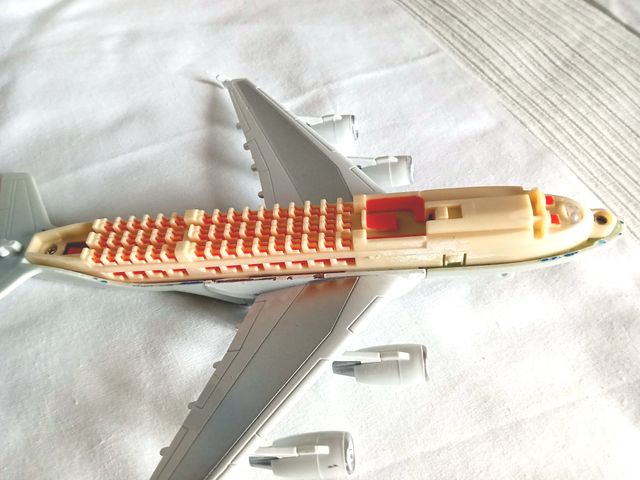 Airbus A380 AE-9010 modelo modelo em liga