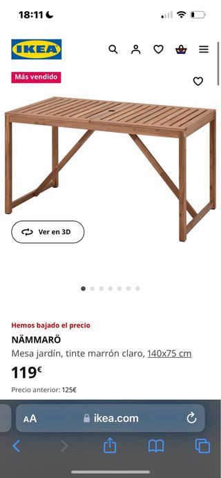 Mesa Jardin Ikea