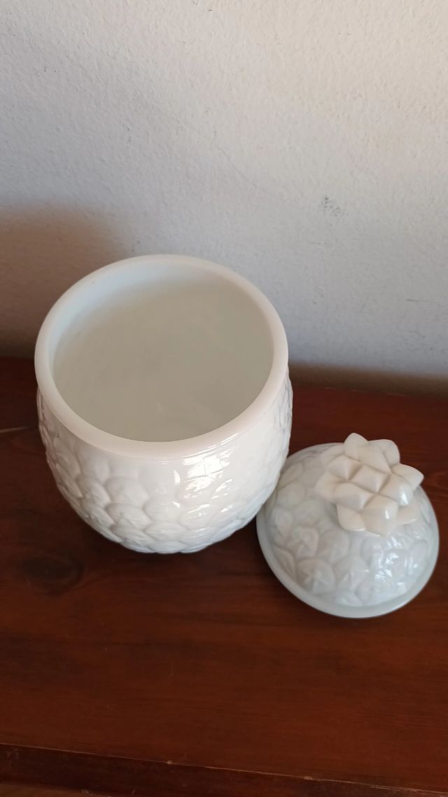 Barattolo Ananas opalino Anni 60