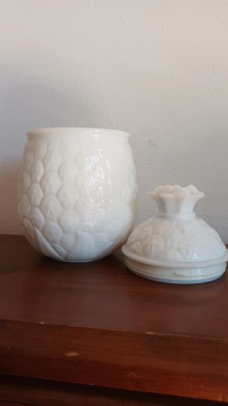 Barattolo Ananas opalino Anni 60