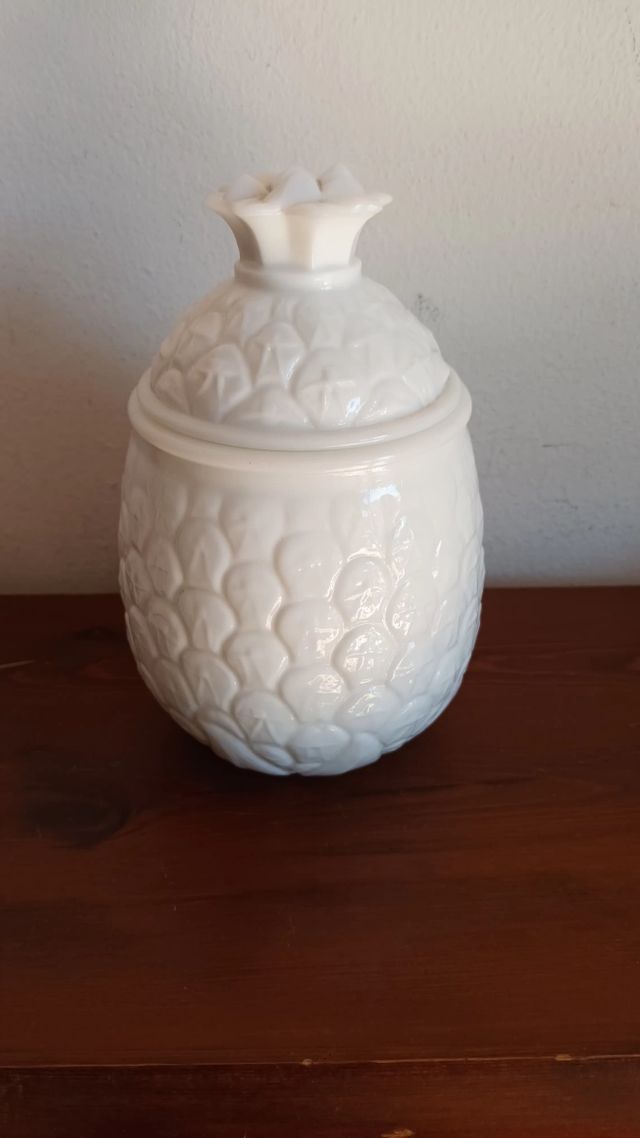 Barattolo Ananas opalino Anni 60