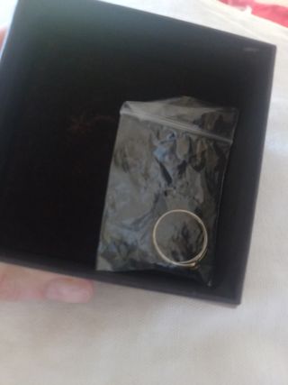 Anillo oro blanco con certificado 