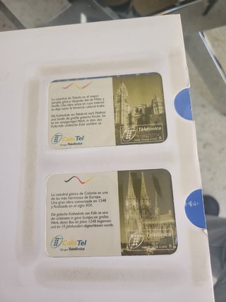 Cartella schede telefoniche Messe Essen Cattedrali