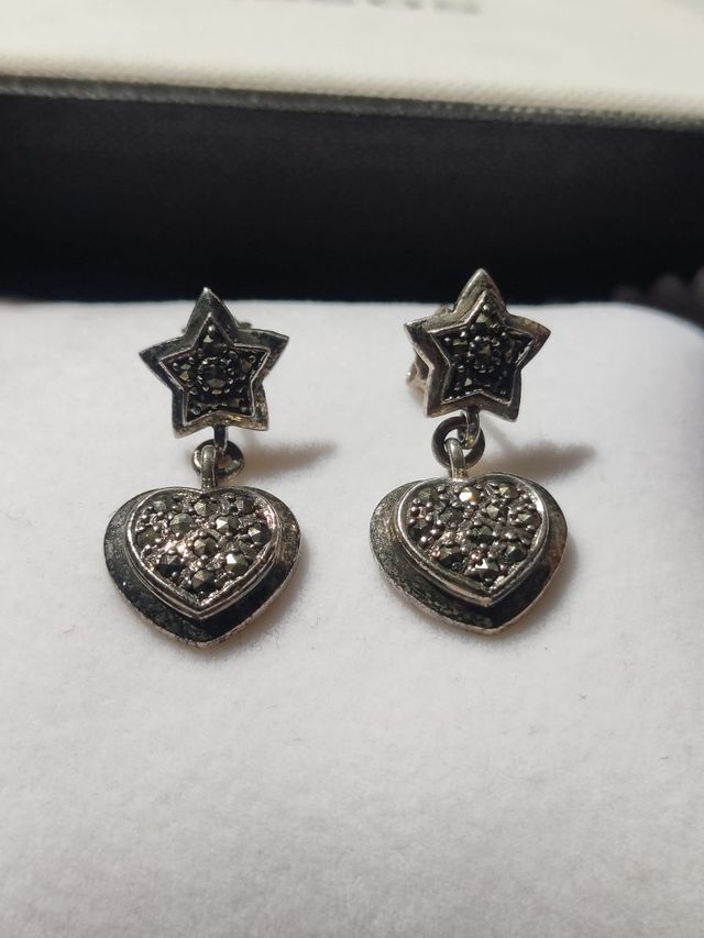 Pendientes antiguos plata