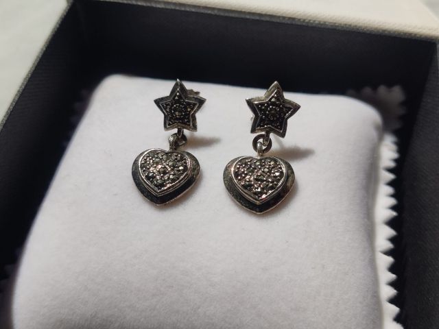 Pendientes antiguos plata