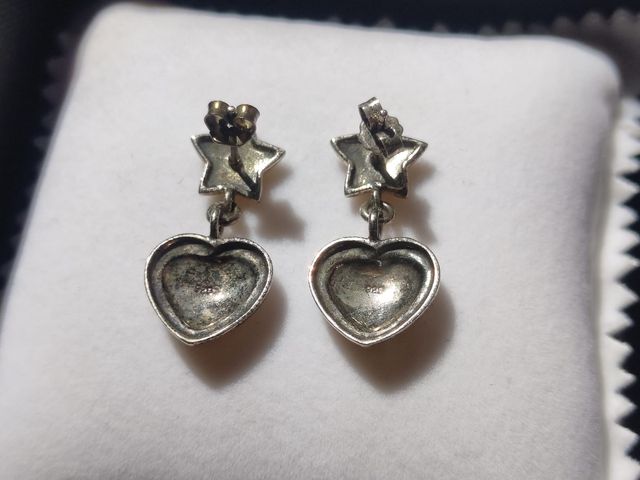 Pendientes antiguos plata