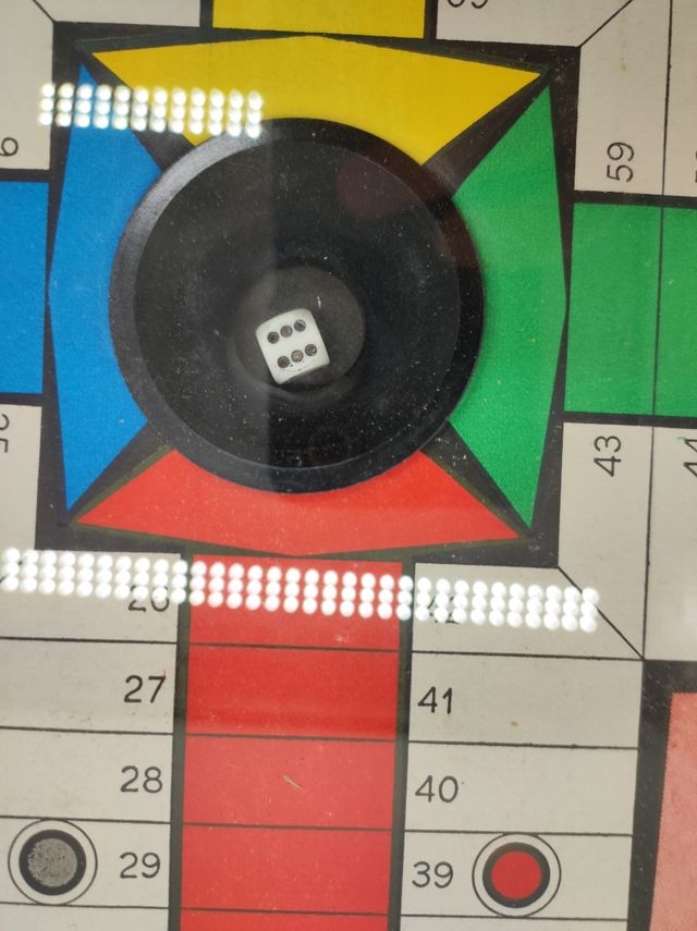 TABLERO PARCHIS Y OCA ANTIGUO MADERA y CRISTAL