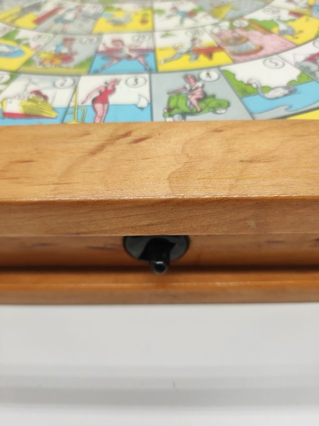 TABLERO PARCHIS Y OCA ANTIGUO MADERA y CRISTAL