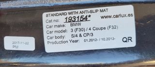 Cubre maletero BMW serie 3 Sedán