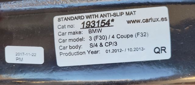 Cubre maletero BMW serie 3 Sedán