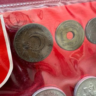 Lote monedas liras turcas antiguo NUEVO