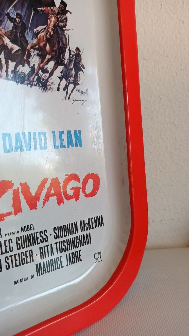 Vassoio latta vintage dr.zivago