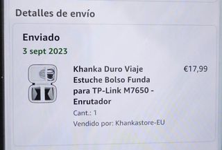 router portátil Tp-Link 4g con funda