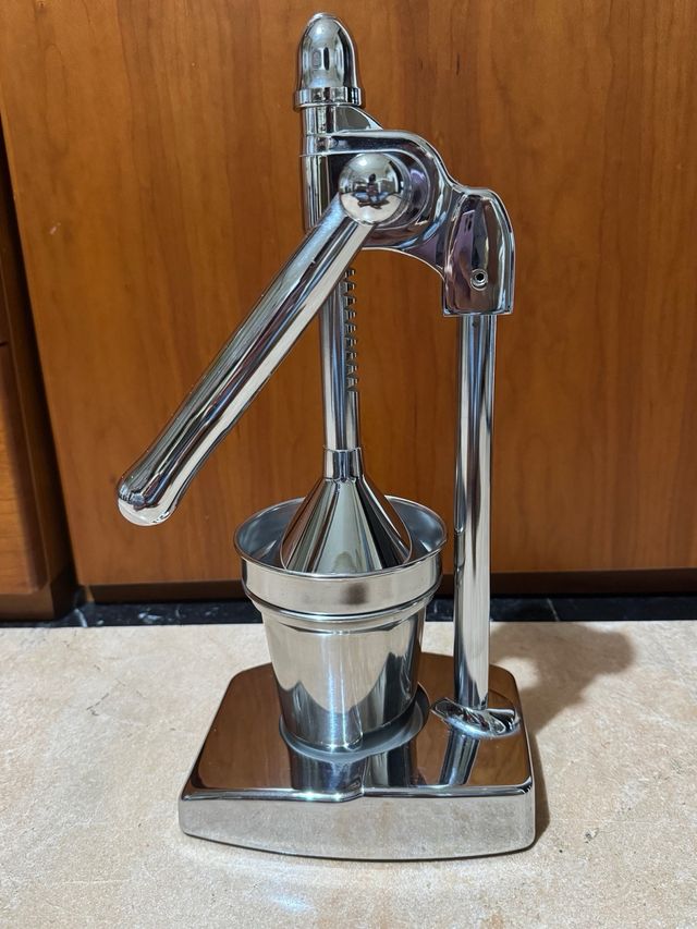 Exprimidor manual acero inoxidable galvanizado