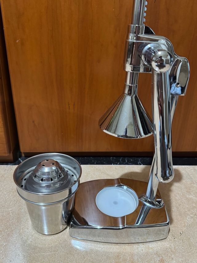 Exprimidor manual acero inoxidable galvanizado